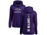 Nike Robert Griffin III Purple Backer Women's - NFL Baltimore Ravens #3 Pullover Hoodie