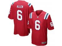Nike Ryan Allen Game Red Alternate Youth Jersey - NFL New England Patriots #6