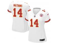 Nike Sammy Watkins Game White Road Women's Jersey - NFL Kansas City Chiefs #14