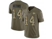 Nike Sammy Watkins Limited Olive Camo Men's Jersey - NFL Kansas City Chiefs #14 2017 Salute to Service