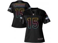 Nike Seahawks #15 Jermaine Kearse Black Women NFL Fashion Game Jersey