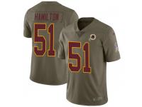 Nike Shaun Dion Hamilton Washington Redskins Men's Limited Green 2017 Salute to Service Jersey