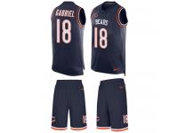 Nike Taylor Gabriel Navy Blue Men's Jersey - NFL Chicago Bears #18 Tank Top Suit