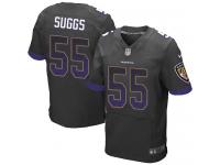 Nike Terrell Suggs Elite Black Alternate Men's Jersey - NFL Baltimore Ravens #55 Drift Fashion