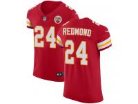 Nike Will Redmond Elite Red Home Men's Jersey - NFL Kansas City Chiefs #24 Vapor Untouchable