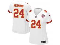 Nike Will Redmond Game White Road Women's Jersey - NFL Kansas City Chiefs #24