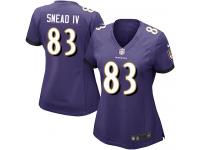 Nike Willie Snead IV Game Purple Home Women's Jersey - NFL Baltimore Ravens #83