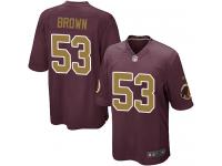 Nike Zach Brown Game Burgundy Red Alternate Men's Jersey - NFL Washington Redskins #53 80th Anniversary