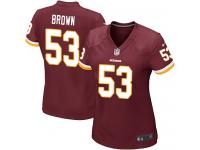 Nike Zach Brown Game Burgundy Red Home Women's Jersey - NFL Washington Redskins #53