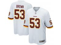 Nike Zach Brown Game White Road Men's Jersey - NFL Washington Redskins #53