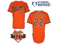 Orange Jim Palmer Men #22 Majestic MLB Baltimore Orioles Cool Base Alternate Jersey