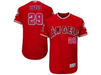 Red Rod Carew Men #29 Majestic MLB Los Angeles Angels Of Anaheim Flexbase Collection Jersey