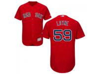 Red Tommy Layne Men #59 Majestic MLB Boston Red Sox Flexbase Collection Jersey