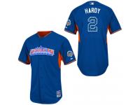 Royal Blue J.J. Hardy Men #2 Majestic MLB Baltimore Orioles American League 2013 All-Star BP Jersey