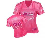 Seattle Seahawks Marshawn Lynch Women's Jersey - Pink Fem Fan Nike NFL #24 Game