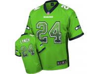 Seattle Seahawks Marshawn Lynch Youth Jersey - Green Drift Fashion Nike NFL #24 Game