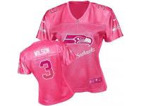 Seattle Seahawks Russell Wilson Women's Jersey - Pink Fem Fan Nike NFL #3 Game