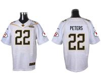 Super Bowl 50 Nike Kansas City Chiefs #22 Marcus Peters Men Elite White Jerseys