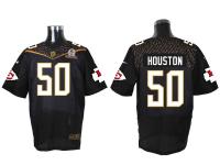 Super Bowl 50 Nike Kansas City Chiefs #50 Justin Houston Men Elite Black Jerseys
