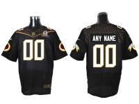 Super Bowl 50 Nike Washington Redskins Customized Men Elite Black Jerseys