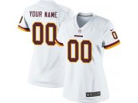 Washington Redskins Customized Women's Road Jersey - White Nike NFL Limited