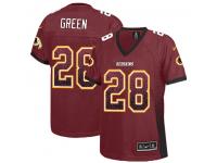 Washington Redskins Darrell Green Women's Jersey - Burgundy Red Drift Fashion Nike NFL #28 Game