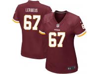 Washington Redskins Josh Leribeus Women's Home Jersey - Burgundy Red Nike NFL #67 Game