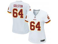 Washington Redskins Kedric Golston Women's Road Jersey - White Nike NFL #64 Game
