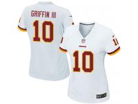 Washington Redskins Robert Griffin III Women's Road Jersey - White Nike NFL #10 Game