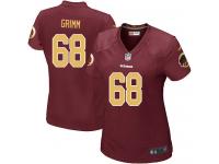 Washington Redskins Russ Grimm Women's Alternate Jersey - Burgundy Red 80th Anniversary Nike NFL #68 Game