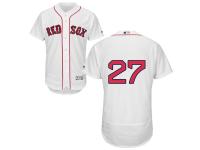 White Carlton Fisk Men #27 Majestic MLB Boston Red Sox Flexbase Collection Jersey