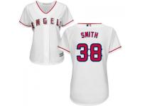 White Joe Smith Women #38 Majestic MLB Los Angeles Angels of Anaheim 2016 New Cool Base Jersey
