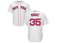 White Steven Wright Men #35 Majestic MLB Boston Red Sox Cool Base Home Jersey