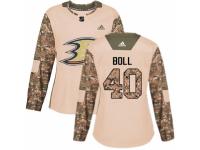 Women Adidas Anaheim Ducks #40 Jared Boll Camo Veterans Day Practice NHL Jersey