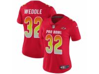 Women Nike Baltimore Ravens #32 Eric Weddle Limited Red AFC 2019 Pro Bowl NFL Jersey