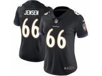 Women Nike Baltimore Ravens #66 Ryan Jensen Black Alternate Vapor Untouchable Limited Player NFL Jersey