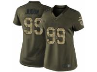 Women Nike Baltimore Ravens #99 Matt Judon Limited Green Salute to Service NFL Jersey
