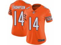 Women Nike Chicago Bears #14 Deonte Thompson Limited Orange Rush Vapor Untouchable NFL Jersey