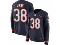 Women Nike Chicago Bears #38 Adrian Amos Limited Navy Blue Therma Long Sleeve NFL Jersey