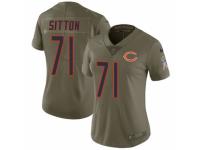 Women Nike Chicago Bears #71 Josh Sitton Limited Olive 2017 Salute to Service NFL Jersey