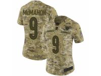 Women Nike Chicago Bears #9 Jim McMahon Limited Camo 2018 Salute to Service NFL Jersey