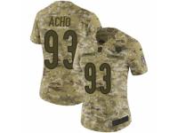 Women Nike Chicago Bears #93 Sam Acho Limited Camo 2018 Salute to Service NFL Jersey