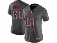 Women Nike Kansas City Chiefs #61 Mitch Morse Gray Static Vapor Untouchable Game NFL Jersey