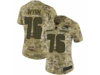 Women Nike New England Patriots #76 Isaiah Wynn Limited Camo 2018 Salute to Service NFL Jersey