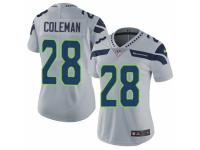 Women Nike Seattle Seahawks #28 Justin Coleman Grey Alternate Vapor Untouchable Limited Player NFL Jersey