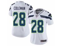 Women Nike Seattle Seahawks #28 Justin Coleman White Vapor Untouchable Limited Player NFL Jersey