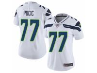 Women Nike Seattle Seahawks #77 Ethan Pocic White Vapor Untouchable Limited Player NFL Jersey