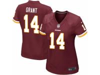 Women Nike Washington Redskins #14 Ryan Grant Game Burgundy Red Team Color NFL Jersey