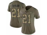 Women Nike Washington Redskins #21 Sean Taylor Limited Olive/Camo 2017 Salute to Service NFL Jersey