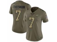 Women Nike Washington Redskins #7 Joe Theismann Limited Olive/Camo 2017 Salute to Service NFL Jersey